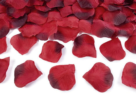 Dekoratyviniai rožių žiedlapiai, raudoni, 1 pak/500 vnt kaina ir informacija | Dekoracijos šventėms | pigu.lt
