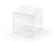 Dekoratyvinės dėžutės skanėstams, skaidrios, 5x5x5 cm, 1 dėž/30 pak (1 pak/10 vnt)
