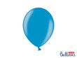 Stiprūs balionai 27 cm Metallic Caribbean, mėlyni, 100 vnt.