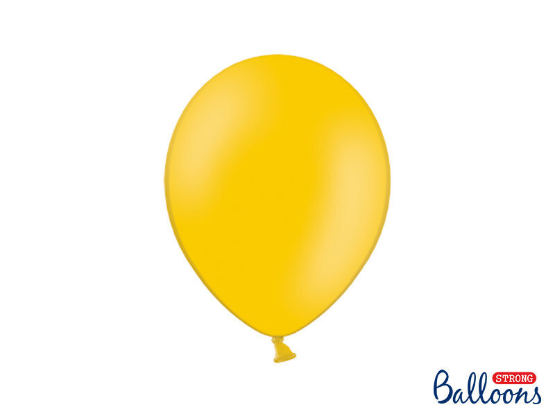 Stiprūs balionai 27 cm Pastel Bright, oranžiniai, 100 vnt.