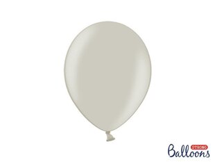Stiprūs balionai 27 cm Pastel Warm, pilki, 100 vnt. kaina ir informacija | Balionai | pigu.lt