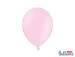 Stiprūs balionai 27 cm Pastel Baby, rožiniai, 50 vnt.