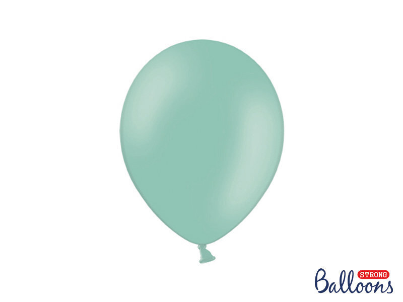 Stiprūs balionai 27 cm Pastel, žali, 50 vnt. kaina ir informacija | Balionai | pigu.lt