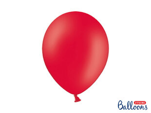 Stiprūs balionai 30 cm Pastel Poppy, raudoni, 10 vnt. kaina ir informacija | Balionai | pigu.lt