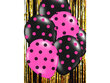Balionai 30 cm Dots Pastel Hot, rožiniai, 6 vnt. internetu