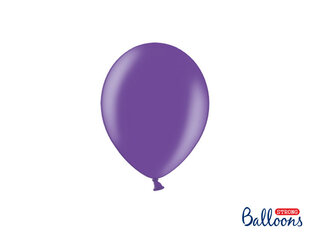 Stiprūs balionai 12 cm Metallic, violetiniai, 100 vnt. kaina ir informacija | Balionai | pigu.lt