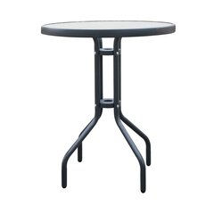 Lauko stalas Jupiter 60, juodas kaina ir informacija | Lauko stalai, staliukai | pigu.lt