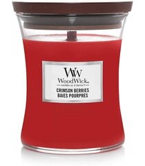Kvapioji žvakė WoodWick Crimson Berries, 275 g kaina ir informacija | Žvakidės, žvakės | pigu.lt