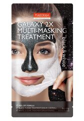 Nulupama veido kaukė Purederm Galaxy 2X Multi-Masking Black&White 6g+6g kaina ir informacija | Veido kaukės, paakių kaukės | pigu.lt