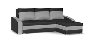 Универсальный угловой диван Bellezza King, черный/серый цена и информация | Мягкие углы | pigu.lt