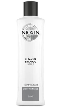 Valomasis šampūnas švelniems, ploniems natūraliems plaukams Nioxin System 1, 300 ml kaina ir informacija | Šampūnai | pigu.lt