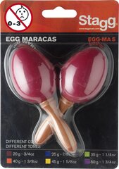 Plastikiniai marakasai Stagg EGG-MA S/RD kaina ir informacija | Perkusija | pigu.lt