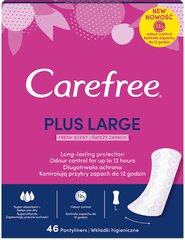 Carefree Large Fresh įklotai, 46 vnt kaina ir informacija | Tamponai, higieniniai paketai, įklotai | pigu.lt