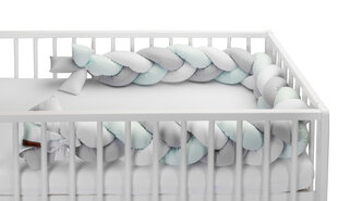 Защита кроватки 210см, мятная, Sensillo, 2223 цена и информация | Товары для безопасности детей дома | pigu.lt