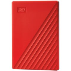 WD My Passport, 2.5" 2 TB, raudona kaina ir informacija | Išoriniai kietieji diskai (SSD, HDD) | pigu.lt