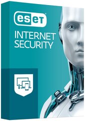 ESET Internet Security 13, 1 PC Nauja licencija 12 mėn.arba Licencijos atnaujinimas 18 mėn. цена и информация | Антивирусные программы | pigu.lt
