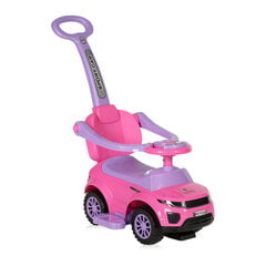 Толкаемый детский автомобиль с ручкой Lorelli OFF ROAD, розовый цена и информация | Игрушки для малышей | pigu.lt