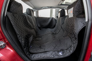 Hobbydog automobilio sėdynių užtiesalas su šonais ir velcro juosta, juodas, 220x140 cm kaina ir informacija | Kelioniniai reikmenys | pigu.lt