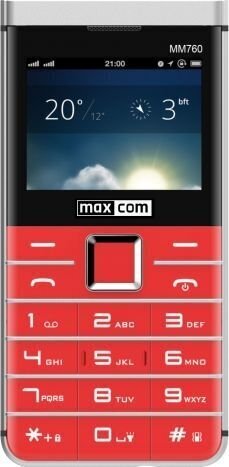 Maxcom Comfort MM760, Dual SIM, red