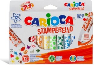 Flomasteriai su antspaudukais Carioca, 6 spalvų kaina ir informacija | Flomasteriai su antspaudukais Carioca, 6 spalvų | pigu.lt
