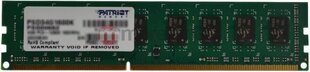 Patriot DDR3 4 GB 1600MHZ PATRIOT CL11 (PSD34G16002) kaina ir informacija | Operatyvioji atmintis (RAM) | pigu.lt