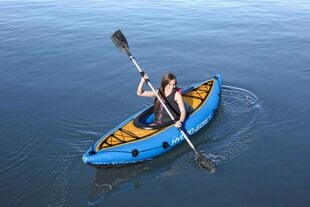 Надувная байдарка с веслом Bestway Hydro-Force Cove Champion, 275x81 см, синяя цена и информация | Лодки и байдарки | pigu.lt