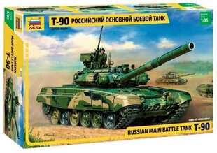 Istorinė miniatiūra Zvezda 3573 T-90 kaina ir informacija | Klijuojami modeliai | pigu.lt