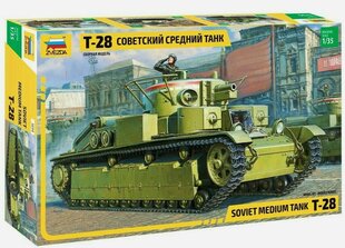 Istorinė miniatiūra Zvezda 3694 T-28 kaina ir informacija | Klijuojami modeliai | pigu.lt