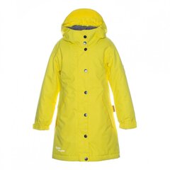 Huppa paltas mergaitėms Janelle, geltona kaina ir informacija | Striukės, paltai mergaitėms | pigu.lt