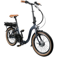 Elektrinis sulankstomas dviratis Blaupunkt Franzi 500 20&quot;, juodas kaina ir informacija | Dviračiai | pigu.lt