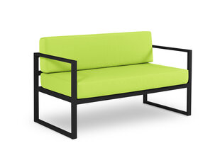 Dvivietė lauko sofa Calme Jardin Nicea, šviesiai žalia/tamsiai pilka kaina ir informacija | Lauko kėdės, foteliai, pufai | pigu.lt