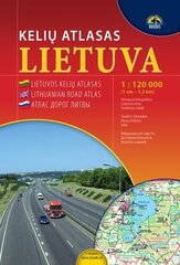 Lietuvos kelių atlasas 1:120000 цена и информация | Путеводители, путешествия | pigu.lt