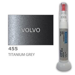 Карандаш-корректор для устранения царапин VOLVO 455 - TITANIUM GREY 12 ml цена и информация | Автомобильная краска | pigu.lt