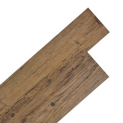 PVC grindų plokštės, prilipdomos, 36vnt, 5,02m², 2 mm, riešutm. цена и информация | Террасный пол | pigu.lt