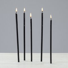 Восковые церковные свечи "Даниловo" чёрного цвета, № 140, 50 штук,  143 граммов цена и информация | Церковные свечи, подсвечники | pigu.lt