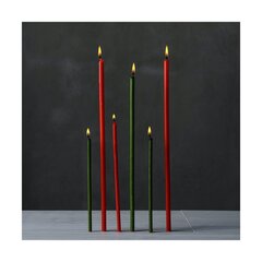 250 vnt. Bičių vaško žvakių raudonos spalvos Danilovo No100, 1000 g. kaina ir informacija | Bažnytinės žvakės, žvakidės | pigu.lt