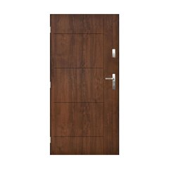 Lauko durys Panama, kairinės, riešutas, 90 cm цена и информация | Уличные двери | pigu.lt