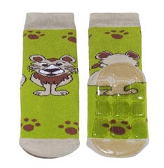 Vaikiškos neslystančios kojinės ropojimui - Liūtas kaina ir informacija | Kojinės, pėdkelnės kūdikiams | pigu.lt