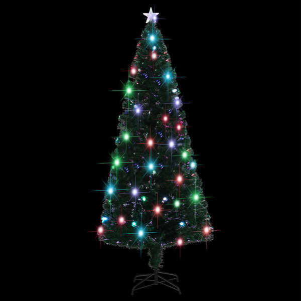 Dirbtinė kalėdinė eglutė su stovu, LED, 210 cm kaina