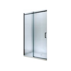 Stumdomos dušo durys Mexen Omega, 8 mm, 100,120,130,140,150,160x190 cm, black kaina ir informacija | Dušo durys ir sienelės | pigu.lt