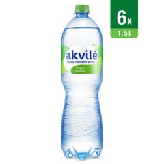 Lengvai gazuotas natūralus mineralinis vanduo Akvilė, 6 x 1.5 L (pakuotė) kaina ir informacija | Vanduo | pigu.lt