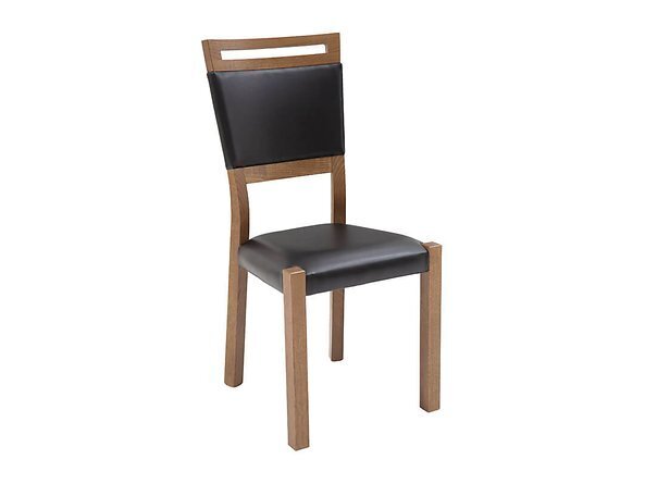 2-jų kėdžių komplektas BRW Gent 2, juodas kaina ir informacija | Virtuvės ir valgomojo kėdės | pigu.lt