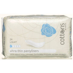 Higieniniai įklotai Cottons Pantyliners Ultra Thin 24 vnt kaina ir informacija | Tamponai, higieniniai paketai, įklotai | pigu.lt