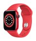 Išmanusis laikrodis Apple Watch 6 GPS, 40mm Red Aluminium Case with Red Sport Band