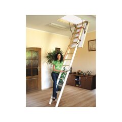 Деревянная чердачная лестница Extra 4IQ 112 x 70 см цена и информация | Лестницы | pigu.lt