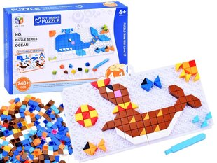 Edukacinė mozaika-vandenynas Toy Bricks Puzzle kaina ir informacija | Lavinamieji žaislai | pigu.lt