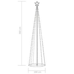 Kalėdinė dekoracija Eglutė, 100x360cm, 400 LED lempučių цена и информация | Рождественские украшения | pigu.lt
