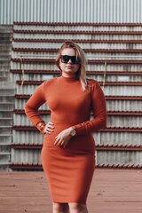 Suknelė moterims Moni &amp; Co, oranžinė kaina ir informacija | Suknelės | pigu.lt