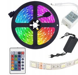RGB Led juosta 3528 su pultu kaina ir informacija | LED juostos | pigu.lt