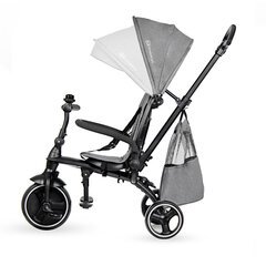 Многофункциональный трехколесный велосипед с аксессуарами Kinderkraft Jazz, grey цена и информация | Трехколесные велосипеды | pigu.lt
